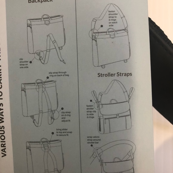 Gemline Uptown Navy Blue Convertible Diaper Bag - Picture 11 of 16